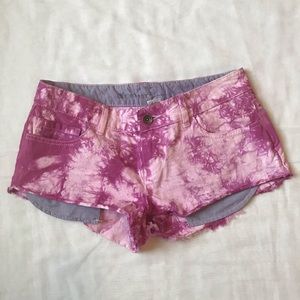 Tie dye Element jean shorts